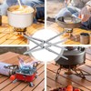 Foldable Alcohol Stove Pot Stand,Stainless Steel Crossing Pot Holder,Camping Kettle