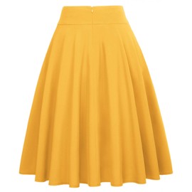 Belle Poque BP561 Women's Swing Skirt 50s Retro Vintage Rockabilly Knee-Length Festive Skirts. - Bp561-4, size: s