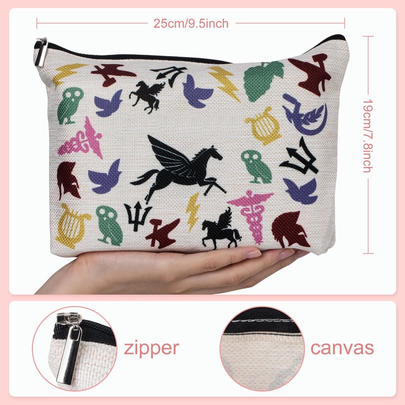 gawpile Mythology Movie Print Makeup Bag, Pegasus Print Gift Cosmetic