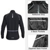 Wulibike Cycling Jackets for Men, Reflective Running Jacket Men Winter