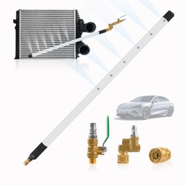 39 Inch Portable Radiator Cleaning Wand with Air Pipe Quick Connector, 4500 PSI High Pressure Radiator Cleaning Tool, Stainless Steel Radiator Flush Water Tank Cleaner for Household Cars Trucks SUV RV
