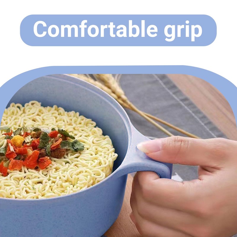 AstraGlam Blue Bowl with Matching Cutlery Set, 300 ml Capacity,