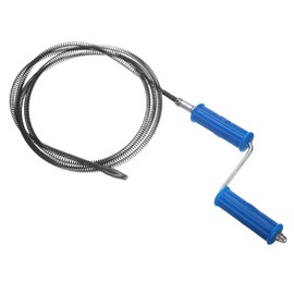 HARFINGTON Plumbing Drain Auger 2/5" (10mm) Dia. 9.1ft Manual Toilet Snake Flexible Drain Cleaner Tool with Removable Drill Connector for Bathroom Kitchen Toilet Bathtub Sewer Sink