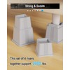 ZTON Bed Furniture Risers Elevation in Height 3" Heavy Duty
