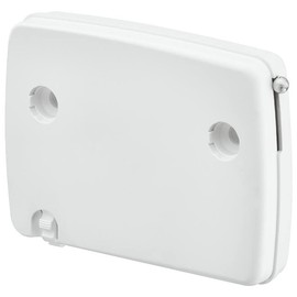 Gedotec Flap Fitting Furniture Flap Holder with Pulley | 1 Piece - Flap Attachment Model C | Cover Caps: White | Pulley Fitting for Flap Weight up to max. 4.1 kg | Cabinet Door Motorhome