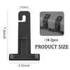 Figpade 2PCS Car Purse Hook,2 in 1 Headrest Hooks for