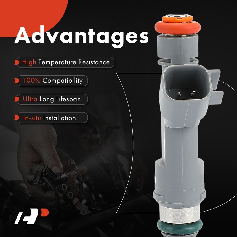 A-Premium 4 Holes Set of 8 Fuel Injectors Compatible with