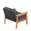 Kid Chair Sofa,Upholstered Armrest Chair with Solid Wood Structure and