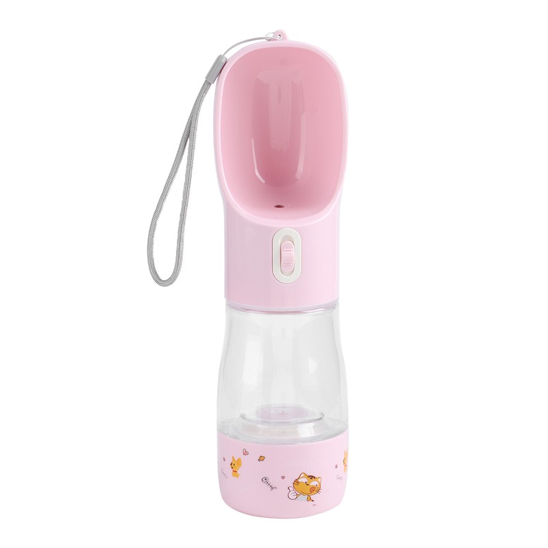 Portable Pet Water Bottle Travel Feeding Drinking Cup Water Dispenser
