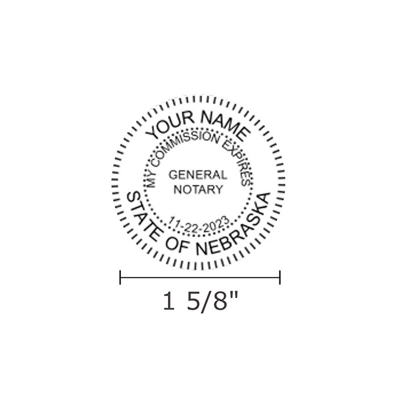 Premium Notary Seal Embosser | Nebraska (Red)
