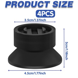4PCS Silicone Anti Vibration Feet for Bambu Lab X1/P1P/A1/A1 Mini, Shock Absorption Feet Pads, 3D Printer Accessories for Reduced Noise & Improved Print Quality
