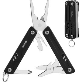 NexTool Mini Sailor Lite, 9-in-1 EDC Pocket Multitool, Keychain Multi-Tool with Sharp-Nosed Pliers, Scissors, SIM Card Extractor and Screwdriver, TSA Approved, Blade-Free, for Travel
