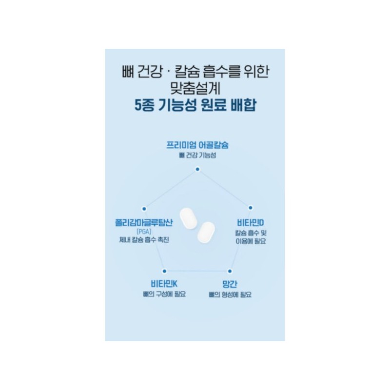 티에이치몰 칼슘 앱솔브 60정 2박스 건강기능식품 폴리감마글루탐산 비타민K 비타민D TH