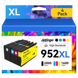 952XL Ink Cartridges Combo Pack for HP 8710 7740 Printers HP952XL Ink Cartridge Replacement for HP Officejet Pro 8210 8730 8200 8720 8700 7740 8715 8702 8725 8740 4 Pack Black Cyan Yellow Magenta