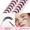 Parriparri Russian False Eyelashes, Russian Strip Lashes, D Curl, Artificial