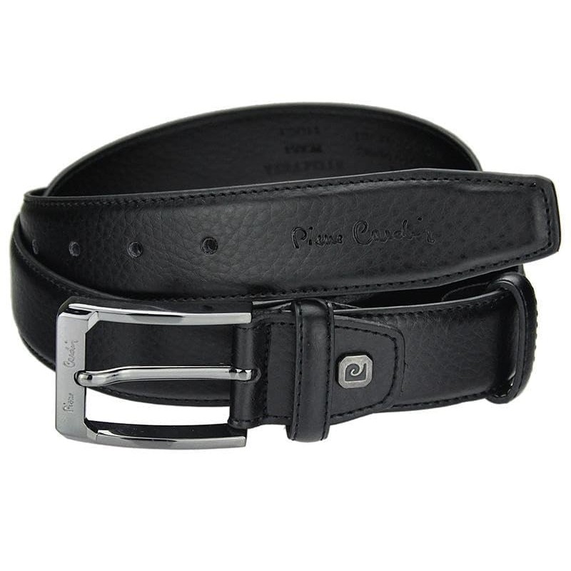 Pierre Cardin 5011 ROB01 Men's Belt, Black, Elegant Men's Belt,