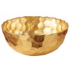 Elegance Odessa Gold Glass Bowl, 7.5-Inch