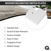Questech Outlet Covers, Single Duplex Wall Plates 1-Gang Switch Plates