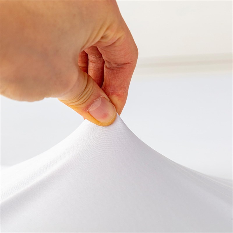 Highdi Tablecloth Washable Round 110 cm, Elastic Mármol Printable Tablecloth