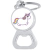 Chubby Unicorn Bottle Opener Keychain