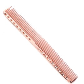 Professional Aluminum Metal Salon Comb, Heat-resistant Anti-static Hair Comb for Hair Cutting Styling & Grooming Rose gold，metal comb hair cutting comb