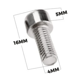 10Pcs Bike Water Bottle Cage Bolts Holder Screws M5 Inner Rack Hexagon Stainless Steel Screws