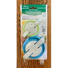 CLOVER POM-POM MAKER (LARGE) 2 1/2" and 3 3/8" NIP