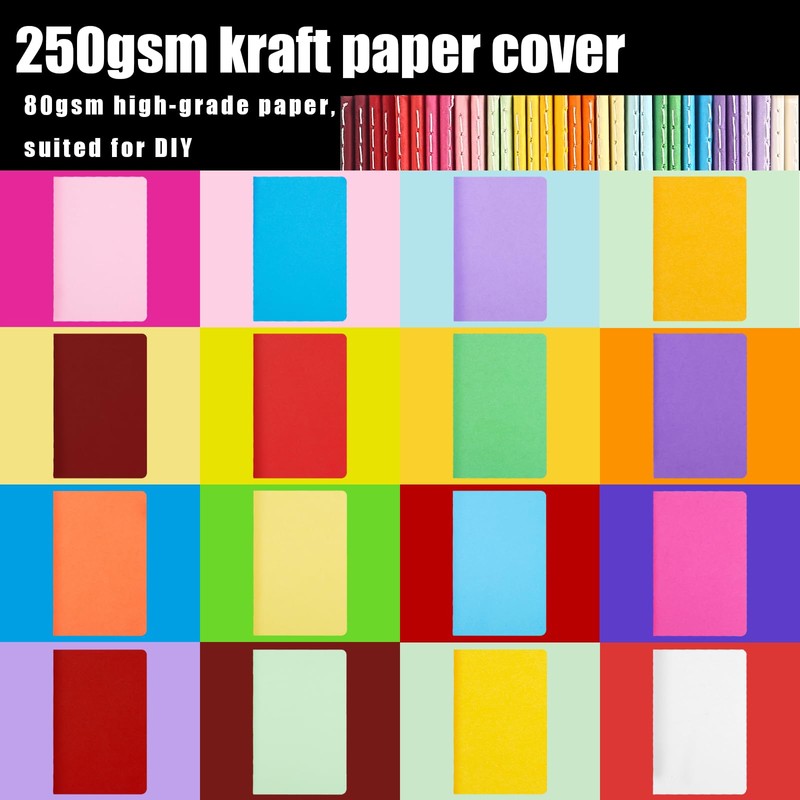 Koogel 32 Pads Mini Notebooks Unlined, Pocket Notebooks Blank Small