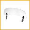 Partuto 37cm Motorcycle Windshield Motorcycle Wind Deflector Clear Lens Adjustable