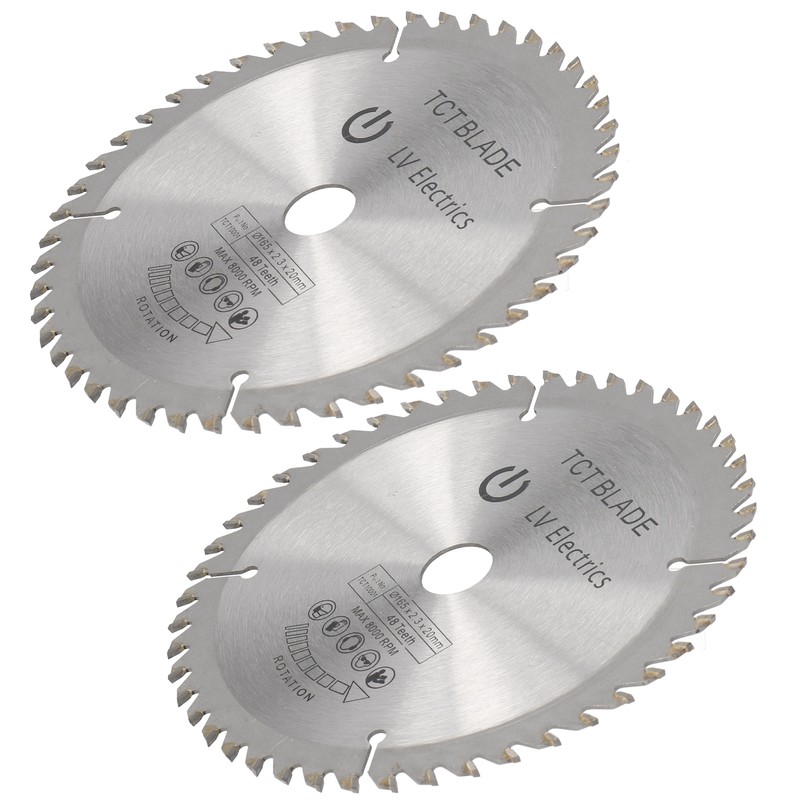 2Pcs 6in Circular Blade Cutter Cutting Disc Carbide Tipped Woodworking
