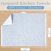 VOOVA & MOVAS Kitchen Towels Set, 6PC 17"x25", 100% Cotton