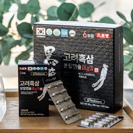 Korean black ginseng powder capsule Rg3 120 capsules / 고려흑삼분말캡슐 Rg3 120캡슐