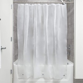iDesign EVA Waterproof Shower Curtain Liner with 12 Metal Grommets - 72" x 72" - Frost