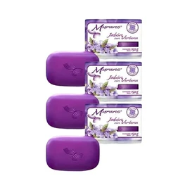 Jabón Barra Murano Natural Con Verbena 3 Pack De 150g C/u