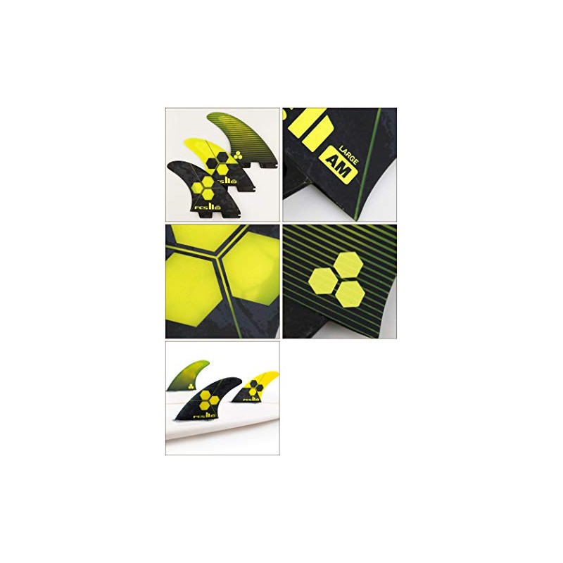FCS2 FIN F-S 2 Fin AM - PC LARGE (YELLOW)