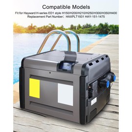 MQLPXI HAXPLT1931 Natural Gas Pilot Fit for Hayward H-Series Ed1 Style Pool Heater, Includes Pilot Tube, Pilot Assembly, Fittings and Thermopile