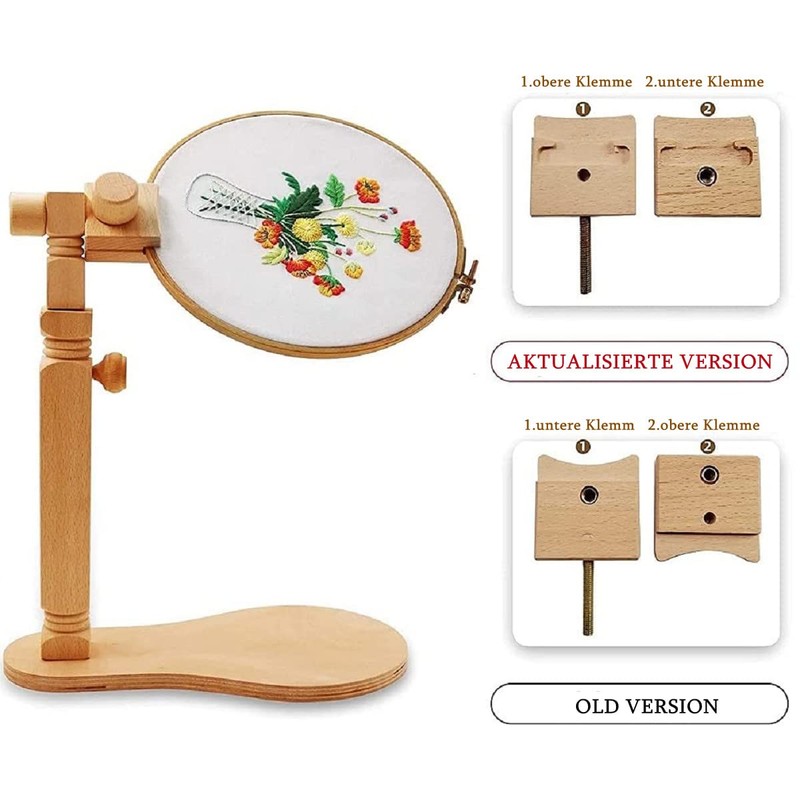 guofa Cross Stitch Stand, Embroidery Stand for Table, Embroidery Hoop