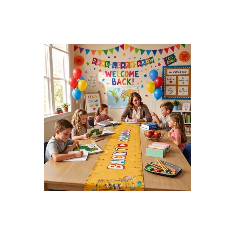 3 Pcs Back to School Table Runner First Day of