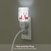 FSHVQKD Red Christmas Deer Night Light,Plug-in Nightlights Auto Sensor Night