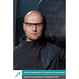 ACE Evo Work goggles - anti-fog & tactical goggles - for work & for airsoft, paintball etc. - EN 166 - Transparent