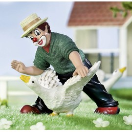 Gilde Clown Decorative Figurine Clown Hans in Happiness - Smmlerstück Hand-Painted - Height 10 cm - Multicoloured Decoration Living Room Display Case - Gift Birthday Gift