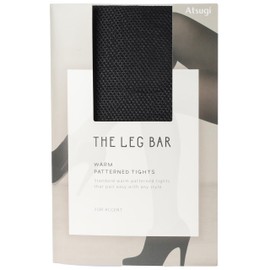Atsugi FP90351 Women's Tights, The Leg Bar, Mini Diamond Pattern, Black