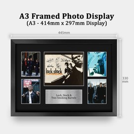 HWC Trading Lock, Stock & Two Smoking Barrels Gifts Printed Signed Autograph Presentation Display for Fans of Movie Memorabilia - A3 Framed
