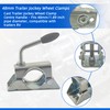 48mm Cast Trailer Jockey Wheel Clamp Centre Handle Wheel Split