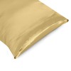 My home store Gold Silk Pillowcase 2 Pack - Hypoallergenic,