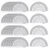TUPARKA 24 Pack Protractor Clear Math Protractor 180 Degrees 10cm