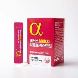 Indigestible maltodex dietary fiber alpha cd 3 boxes 90 packs / 난소화성말토덱스 식이섬유 알파cd 3박스 90포