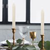 DEYBBY 8'' White Beeswax Taper Candles, 6 Pack Natural Honey