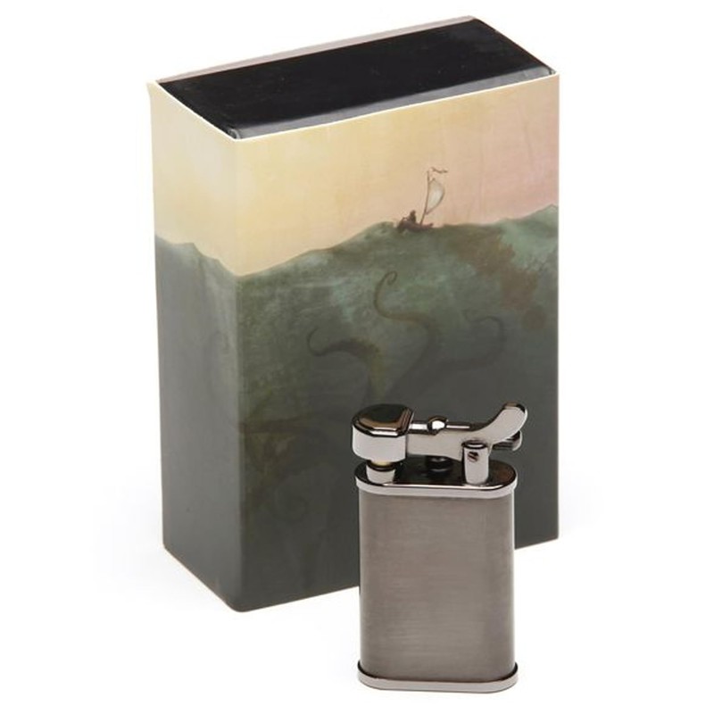 Kiribi Kabuto Japanese Pipe Lighter - Soft Angled Flame, Adjustable,