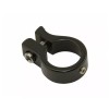 F&R BICYCLE ALLOY SEATPOST CLAMP (OUTER DIAMETER 25.4MM) IN BLACK.